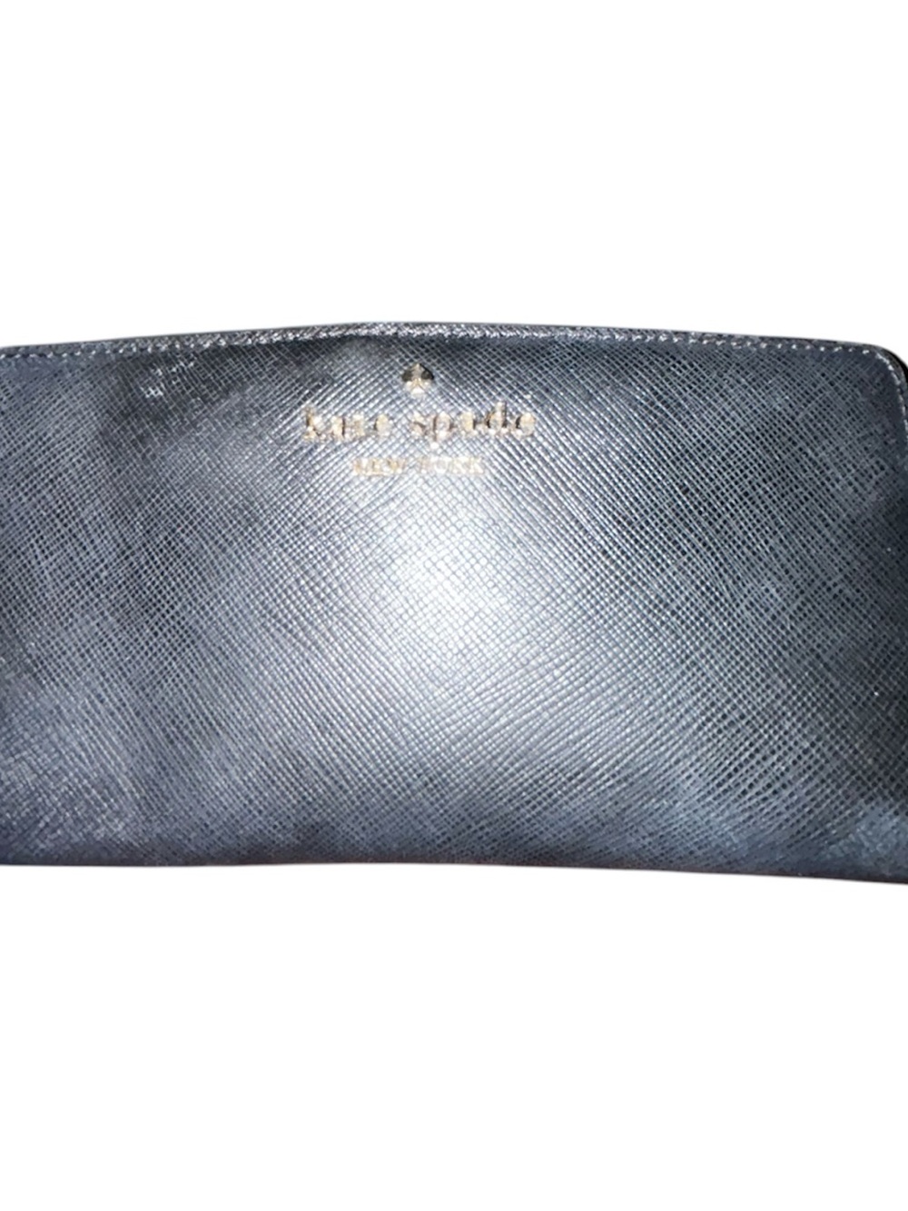 Kate Spade Black Leather Zip Wallet